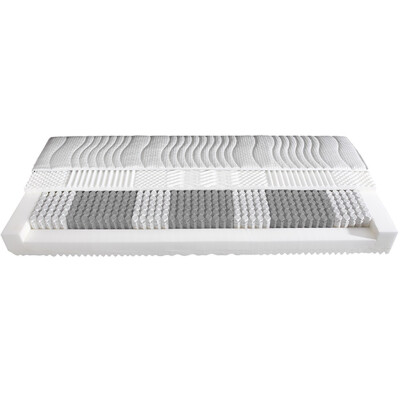 Tonnentaschenfederkern Matratze 24 cm - TTFK 7-Zonen - Malie Oasi 1.000 T 80x200 cm-H2=mittel