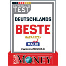 Tonnentaschenfederkern Matratze 24 cm - TTFK 7-Zonen - Malie Oasi Premio 2.000 T 300x200 cm-H3=fest