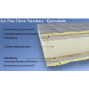 Latexmatratze 18 cm - 7-Zonen-Naturlatexkern - Malie Pure Green 80x200 cm-H2=mittel