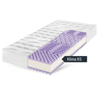 Kaltschaummatratze 24 cm - 7-Zonen-Pori-cel-Kern - Frankenstolz Klima KS 80x200 cm-H2=mittel