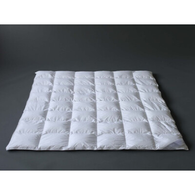 Daunen-Bettdecke - Extra-Leicht Kassettenbett - Sommer-Bettdecke - Verse Rubin weiß,155x220 cm