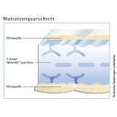 Kaltschaummatratze - 20 cm - 7-Zonen - Hn8 Amore KS