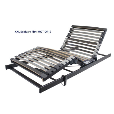 Bettenkiste XXL Exclusiv Lattenrost mit Flat-Motor OF12 bis 180 kg, 90x200 cm